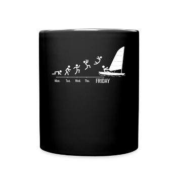 Sailor Sail Boat Sailing Ship Sailing Yacht - Full Colour Mug - black - Front