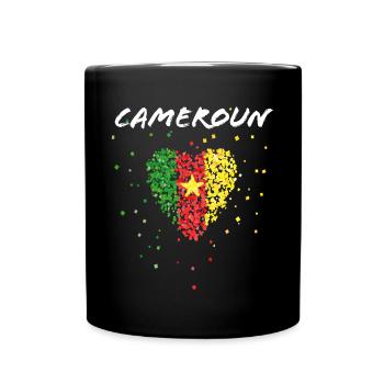 Cameroon Cameroon Flag Cameroon Flag of Cameroon - Full Colour Mug - black - Front