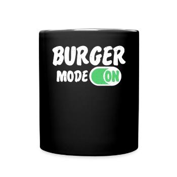 Burger Lover Gift - Full Colour Mug - black - Front