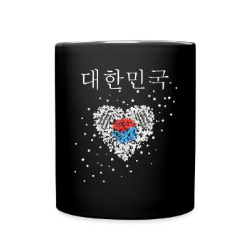 Corée du Sud Corée du Sud Drapeau sud-coréen Coréens - Mug uni - noir - Devant