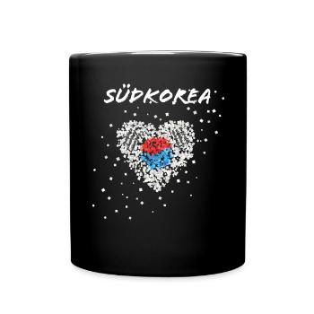 Corée du Sud Corée du Sud Drapeau sud-coréen - Mug uni - noir - Devant