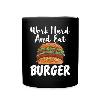Burger Lover Cadeau - Mug uni - noir - Devant
