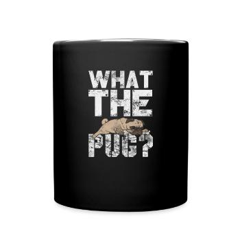 Pug - Full Colour Mug - black - Front