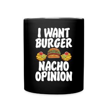 Burger Lover Cadeau - Mug uni - noir - Devant