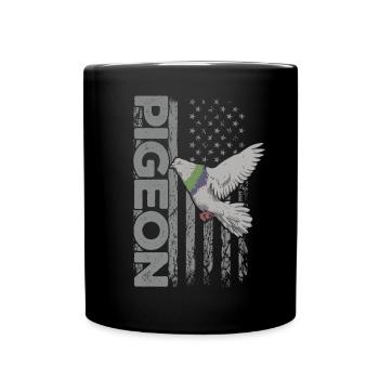 Drôle de pigeon Fancier & Pigeons Whisperer Pigeon voyageur - Mug uni - noir - Devant