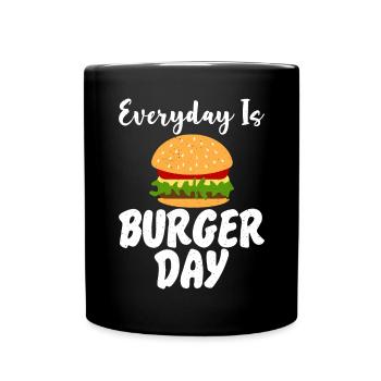 Burger Lover Cadeau - Mug uni - noir - Devant