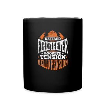 Pompiers de retraite - Mug uni - noir - Devant