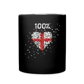 England England Flag English Flag - Full Colour Mug - black - Front