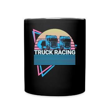 Truck Racing Truck Racer Retro - Mug uni - noir - Devant