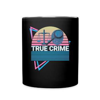 True Crime Retro - Tasse einfarbig - Schwarz - Vorne