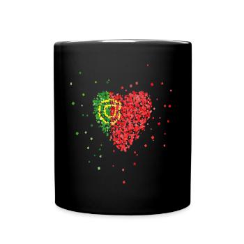 Portugal Portuguese flag Portuguese flag - Full Colour Mug - black - Front