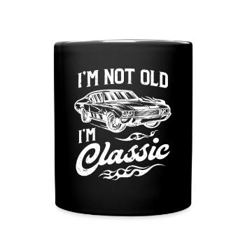 Je ne suis pas vieux Je suis Classic Vintage Muscle Car Lover G - Mug uni - noir - Devant