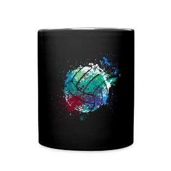 Splash Art Volleyball - Mug uni - noir - Devant