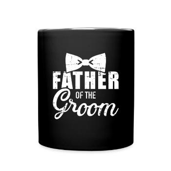 Père du marié papa cadeau pour mariage ou bachel - Mug uni - noir - Devant