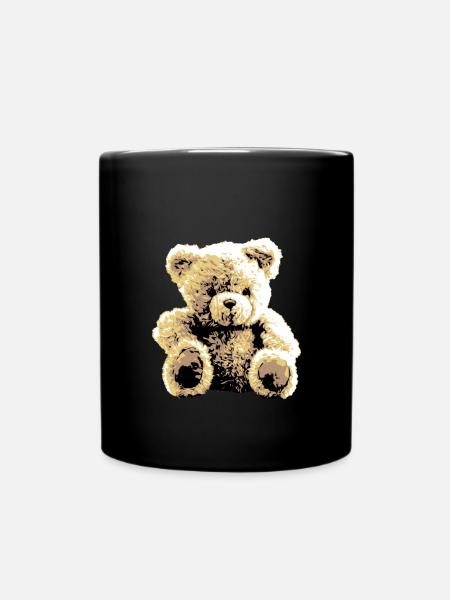 Teddy Bear Teddy Bear Cartoon Teddy bear Motif - Full Colour Mug - black