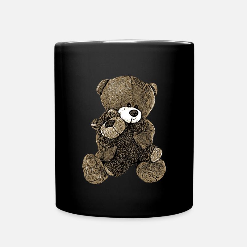 Teddy Bear Teddy Bear Cartoon Teddy bear Motif - Full Colour Mug - black
