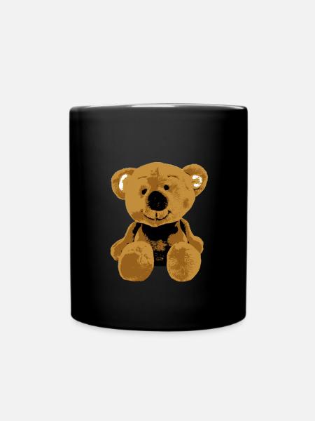 Teddy Bear Teddy Bear Cartoon Teddy bear Motif - Full Colour Mug - black