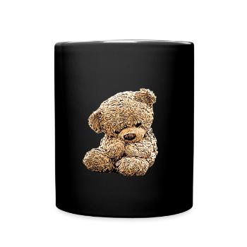 Teddy Bear Teddy Bear Cartoon Teddy bear Motif - Full Colour Mug - black - Front
