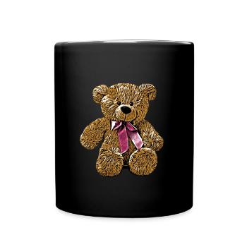 Teddy Bear Teddy Bear Cartoon Teddy bear Motif - Full Colour Mug - black - Front