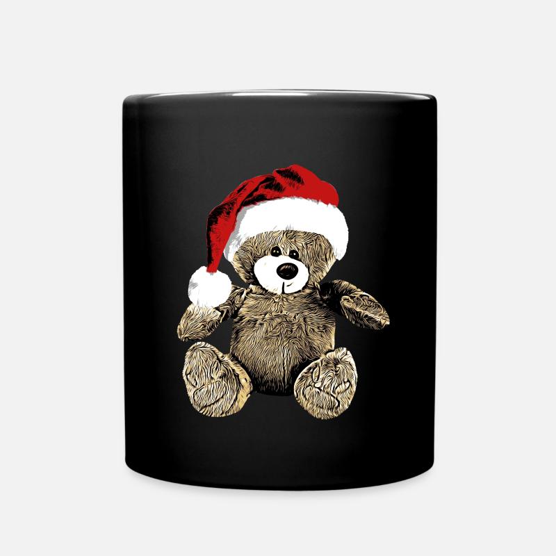 Teddy Bär Teddybär Cartoon Teddy bear Weihnachten - Tasse einfarbig - Schwarz