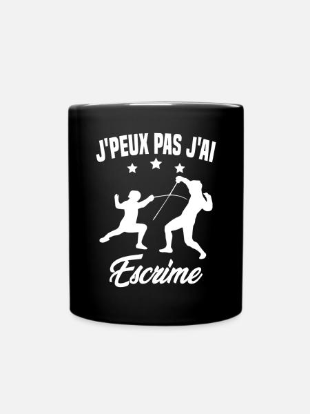 Je Peux Pas J'ai Escrime - Mug uni - noir