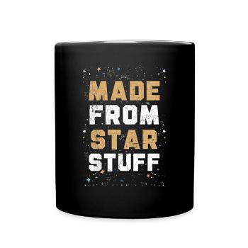 Hergestellt aus Sternzeug Astronom Astronomie - Tasse einfarbig - Schwarz - Vorne