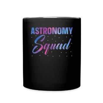 Astronomy Squad Astronomer Konstellationen - Tasse einfarbig - Schwarz - Vorne