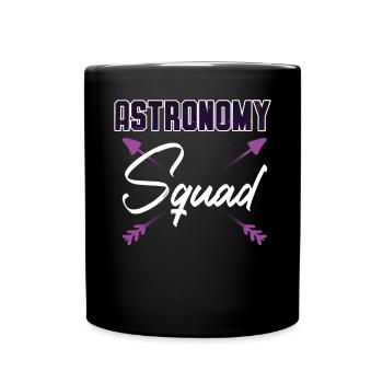 Astronomy Squad Astronomer Konstellationen - Tasse einfarbig - Schwarz - Vorne