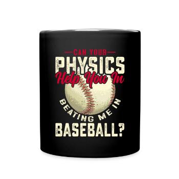 La physique peut-elle m’aider à me lancer dans le baseball? - Mug uni - noir - Devant