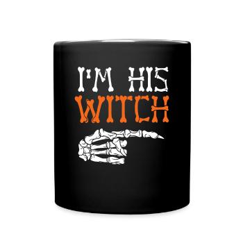 Lustiges passendes Halloween Kostüm für Paare Ich bin - Tasse einfarbig - Schwarz - Vorne