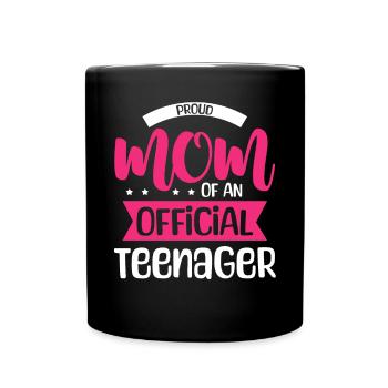 Fière maman d’un adolescent officiel pour ses 13 ans - Mug uni - noir - Devant