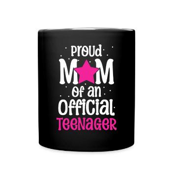 Fière maman d’un adolescent officiel pour ses 13 ans - Mug uni - noir - Devant