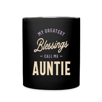 Funny Auntie - Full Colour Mug - black - Front