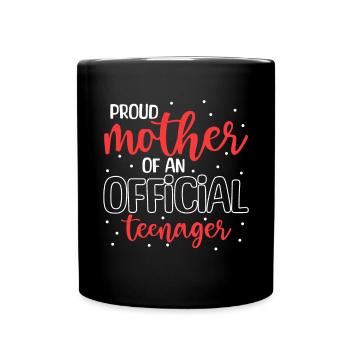 Fière maman d’un adolescent officiel pour ses 13 ans - Mug uni - noir - Devant