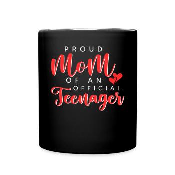 Fière maman d’un adolescent officiel pour ses 13 ans - Mug uni - noir - Devant