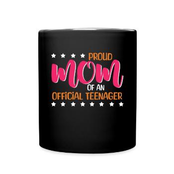 Fière maman d’un adolescent officiel pour ses 13 ans - Mug uni - noir - Devant