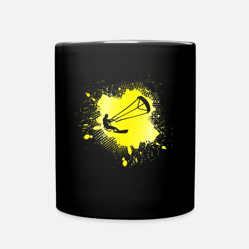 kite surfen - Tasse einfarbig - Schwarz