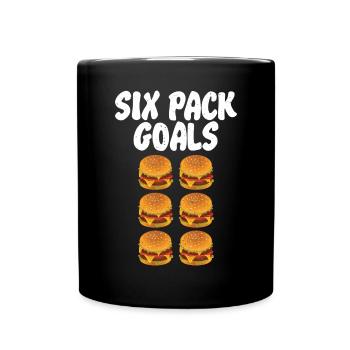 Burger Lover Gift - Full Colour Mug - black - Front