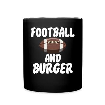 Burger Lover Gift - Full Colour Mug - black - Front