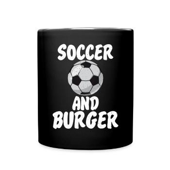 Burger Lover Gift - Full Colour Mug - black - Front