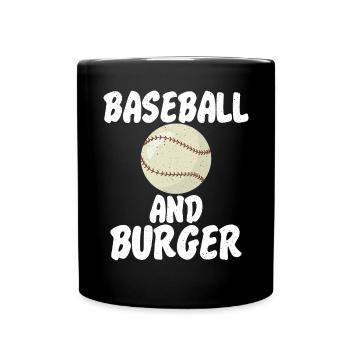 Burger Lover Gift - Full Colour Mug - black - Front