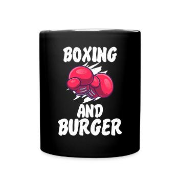 Burger Lover Gift - Full Colour Mug - black - Front