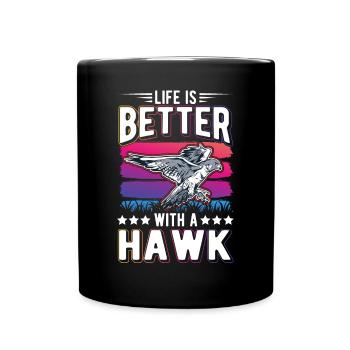 Life is better with Falken Falkner - Full Colour Mug - black - Front