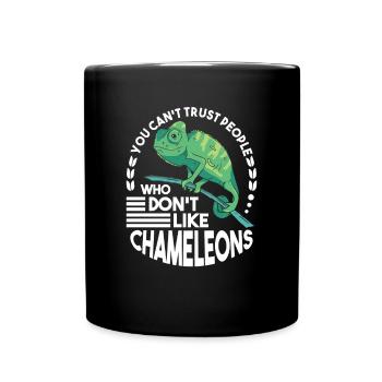 Chameleon Gift Chameleon - Full Colour Mug - black - Front