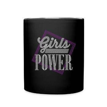 Le pouvoir des filles - Mug uni - noir - Devant