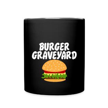 Burger Lover Gift - Full Colour Mug - black - Front