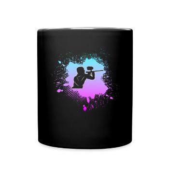 le paintball - Mug uni - noir - Devant