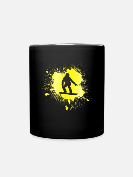 Snowboarding - Tasse einfarbig - Schwarz