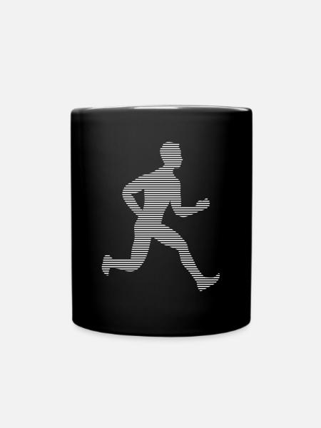 Joggen - Tasse einfarbig - Schwarz