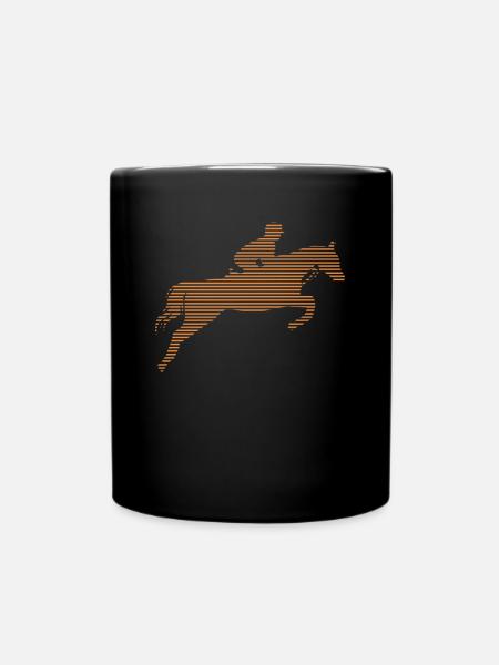 Reitsport - Tasse einfarbig - Schwarz